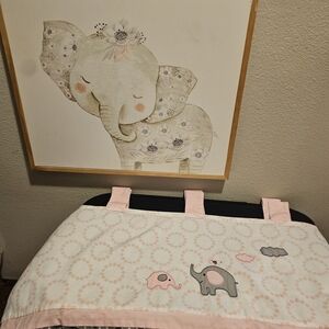 Hobby Lobby Pink and Gray Elephant Art Print